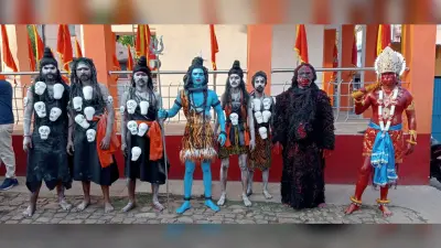 बोकारो थर्मल और कथारा में भी निकले रामनवमी जुलूस
