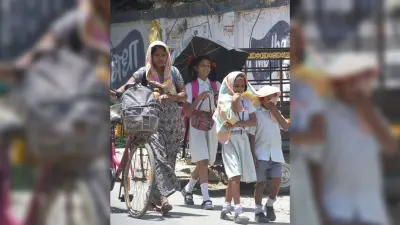 स्कूल की राहों में दुश्वारियाें की तपिश