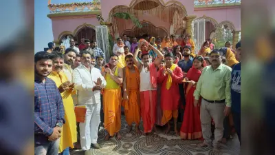 नव पत्रिका व कलश का किया गया विसर्जन