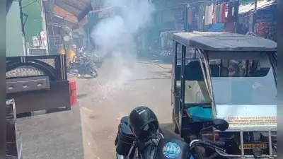 टूट कर गिरा बिजली का एचटी तार, मची अफरातफरी