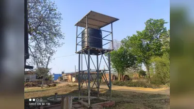 चकवाटांड़ में सूख गये कुएं