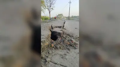 आगरडीह में बढ़ती जा रही है दरार, लोगों ने की मुआवजे की मांग