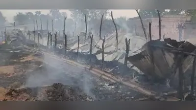 ओंदा : आग लगने से पोल्ट्री फार्म जल कर राख, लाखों के नुकसान