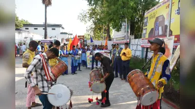बैंड पार्टी के साथ निकली मतदाता जागरूकता रैली
