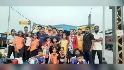 लेजर रन में भाग लेने के लिए झारखंड टीम अमरावती गयी