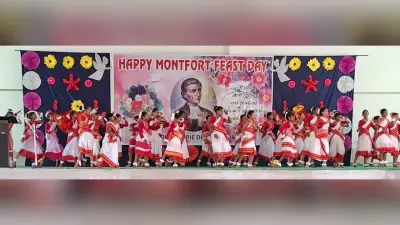 मोंटफोर्ट स्कूल में फीस्ट डे मनाया