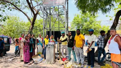 बागबेड़ा : पंचायत समिति सदस्य ने नया सबमर्सिबल पंप लगवाया