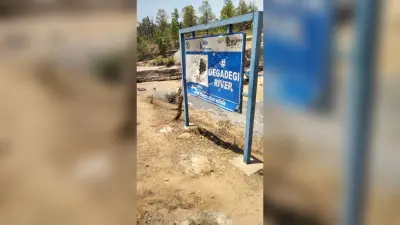 मैक्लुस्कीगंज में सूख गयी नदी