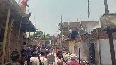 सुपाहा गांव में शॉर्ट-सर्किट से लगी आग, चार घर जलकर हुए राख