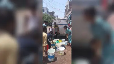 शहर में गहराया पेयजल संकट, पानी के लिए मचा हाहाकार