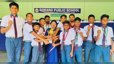 अंडर-14 बालक वर्ग में बोकारो पब्लिक स्कूल बना उपविजेता
