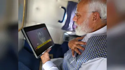 Surya Tilak on Ram Lalla : पीएम मोदी ने आईपैड पर लाइव देखा सूर्य तिलक, भावुक होकर सोशल मीडिया में किया पोस्ट