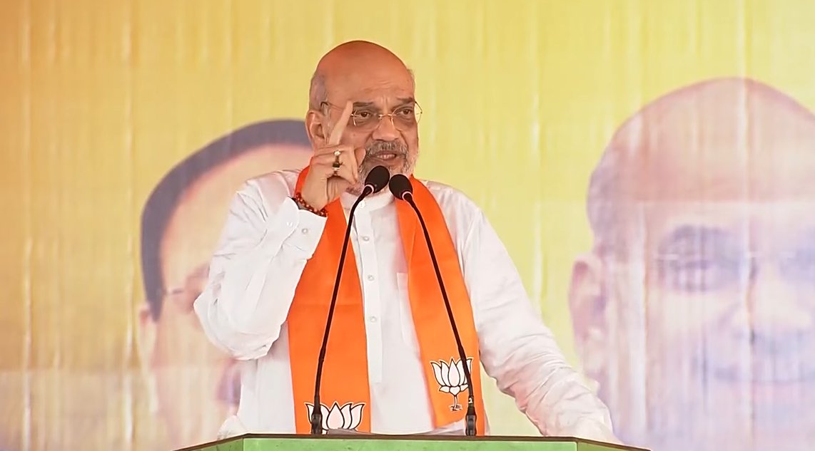 कांग्रेस ने पिछड़ों के आरक्षण पर डाला डाका, उजियारपुर की सभा में बोले अमित शाह