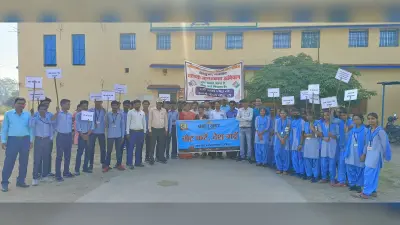 शहीद शक्ति इंटर कॉलेज छात्र-छात्राओं ने निकाली मतदाता जागरूकता रैली