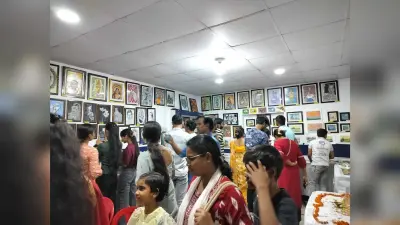 अनुभव कला केंद्र मटवारी की कला प्रदर्शनी का समापन