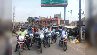 मतदाताओं को जागरूक करने के लिए निकाली बाइक रैली