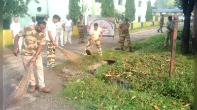 सीआइएसएफ ने चलाया सफाई अभियान