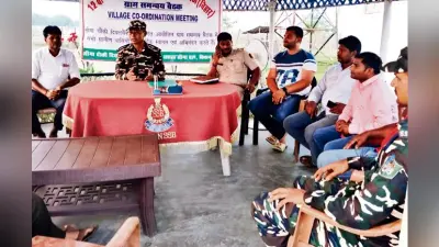 ग्रामीणों से बच्चियों से पढ़ाने का किया आग्रह