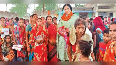 रांची के इंडिया गठबंधन की प्रत्याशी के साथ एक दिन