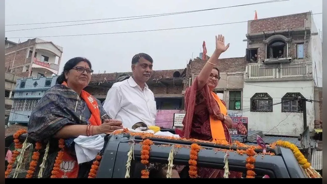 अन्नपूर्णा देवी किया रोड शो, दिखायी ताकत