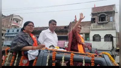 अन्नपूर्णा देवी किया रोड शो, दिखायी ताकत