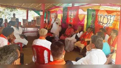 भाजपा के क्षेत्रीय संगठन महामंत्री नागेंद्रनाथ त्रिपाठी पहुंचे, बूथ जीतने का मंडल अध्यक्ष को दिया गुरुमंत्र