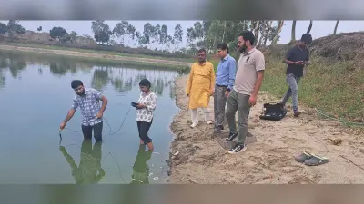 जामनीगुड़ी में मिट्टी व जलीय गुणवत्ता का किया परीक्षण, कृषकों को दी आवश्यक जानकारी