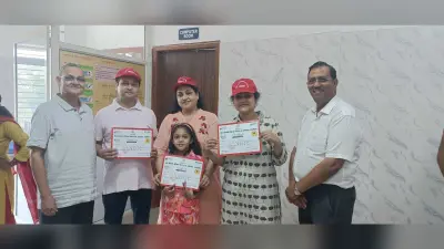 वोटिंग के दिन 32 लोगों ने मतदान के बाद किया रक्तदान