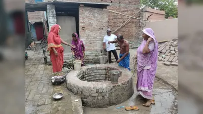 मोकामा. पेयजल आपूर्ति बाधित, कुआं बना लोगों का सहारा
