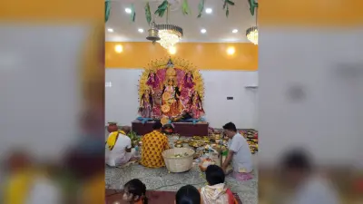 बुद्ध पूर्णिमा पर बिंदपाथर में हुई मां गंद्धेश्वरी की पूजा
