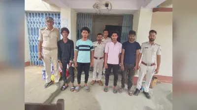 चोरी की बाइक के साथ चार अपराधी गिरफ्तार
