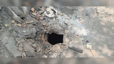 पांडेयडीह छह नंबर में बना गोफ, लोगों में दहशत