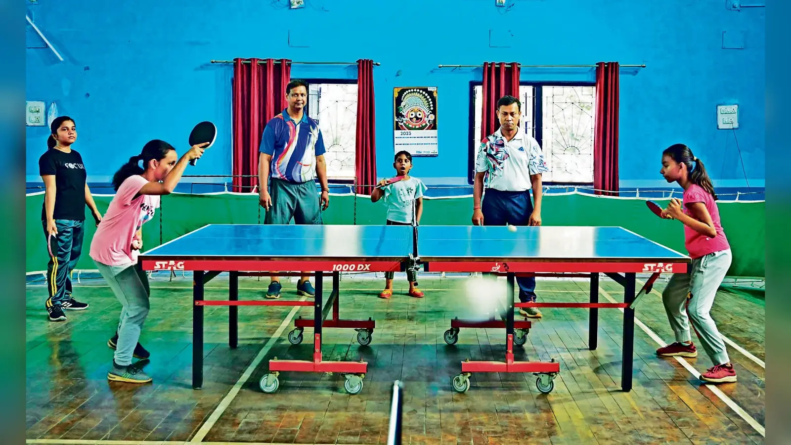 आरएसपी का प्रशिक्षण शिविर : टेबल टेनिस में नेशनल चैंपियन बनने के लिए बच्चे बहा रहे पसीना