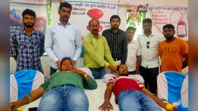 युवा जागृति मंच के 55वें रक्तदान शिविर में 60 यूनिट रक्त हुआ संग्रह