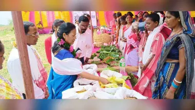 मेला में जड़ी-बूटी व मोटे अनाज का प्रदर्शन