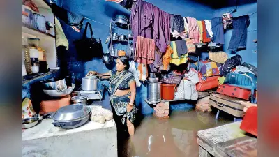 हावड़ा के कई इलाकों में जलजमाव