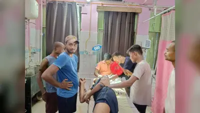 रेलवे पटरी पर गिरकर एक युवक गंभीर रूप से हुआ जख्मी