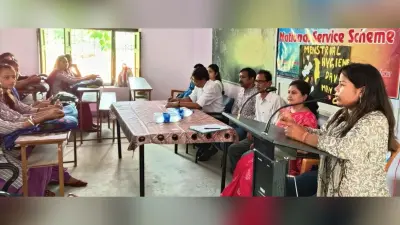 छात्राओं को दी गयी मासिक धर्म के दौरान स्वच्छता की जानकारी