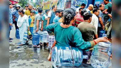 सिलीगुड़ी में पानी को लेकर लोगों में मचा हाहाकार