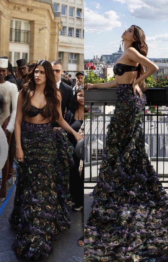 Janhvi Kapoor makes international runway debut in Paris wearing Rahul Mishra