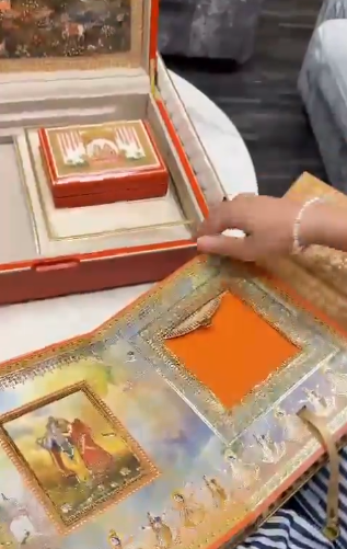 anant ambani wedding card