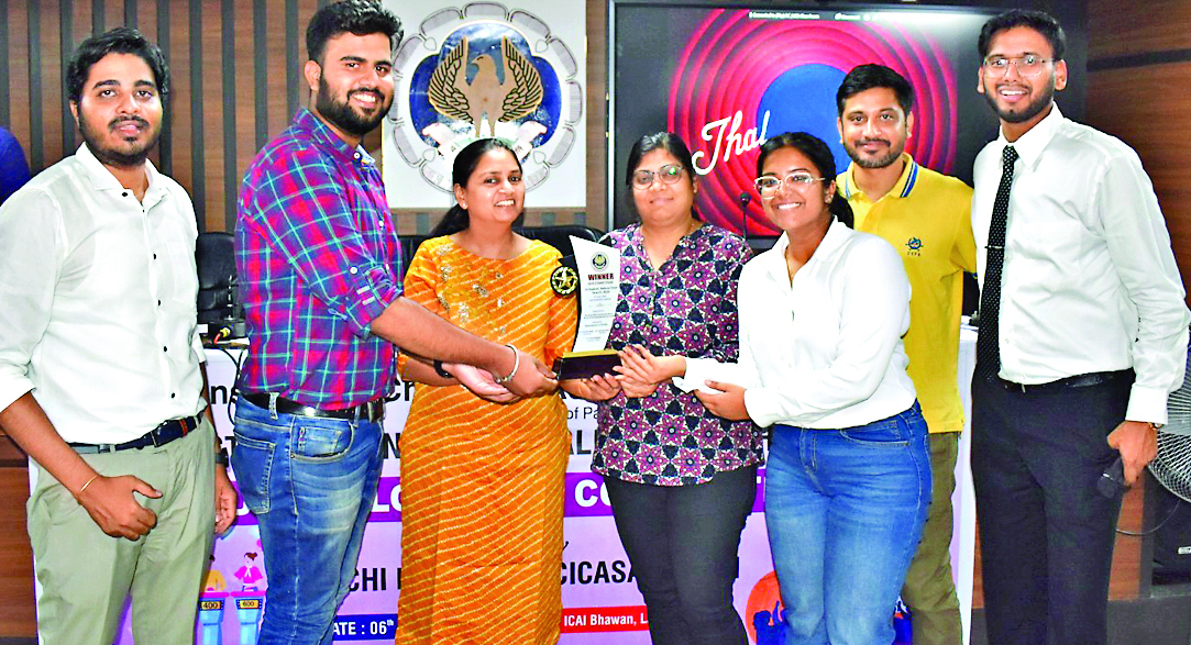 सीए स्टूडेंट्स नेशनल टैलेंट सर्च प्रतियोगिता में हरिषिता बनीं विजेता