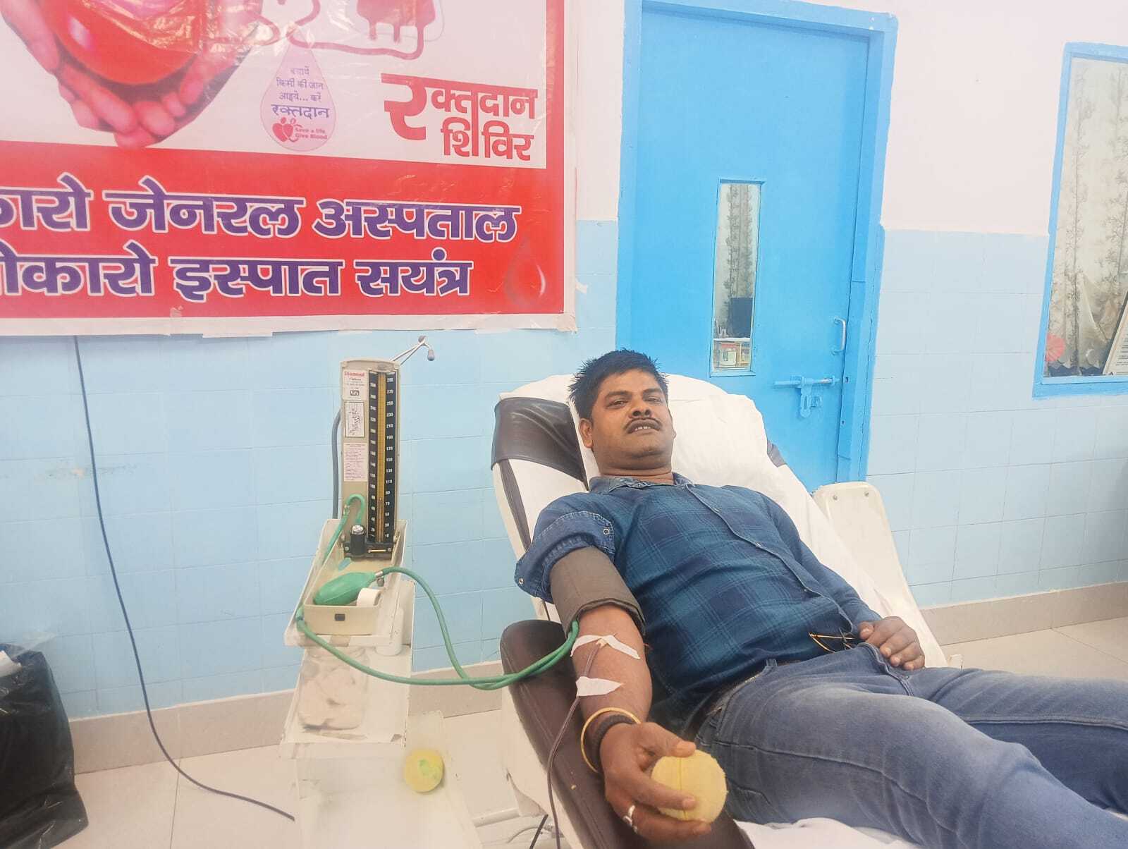 चंद्रपुरा के दीपक ने 12 साल में 50 यूनिट ओ निगेटिव ब्लड किया दान