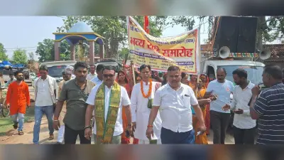 सनातन धर्म की रक्षा को लेकर देवकुली में निकाली रैली
