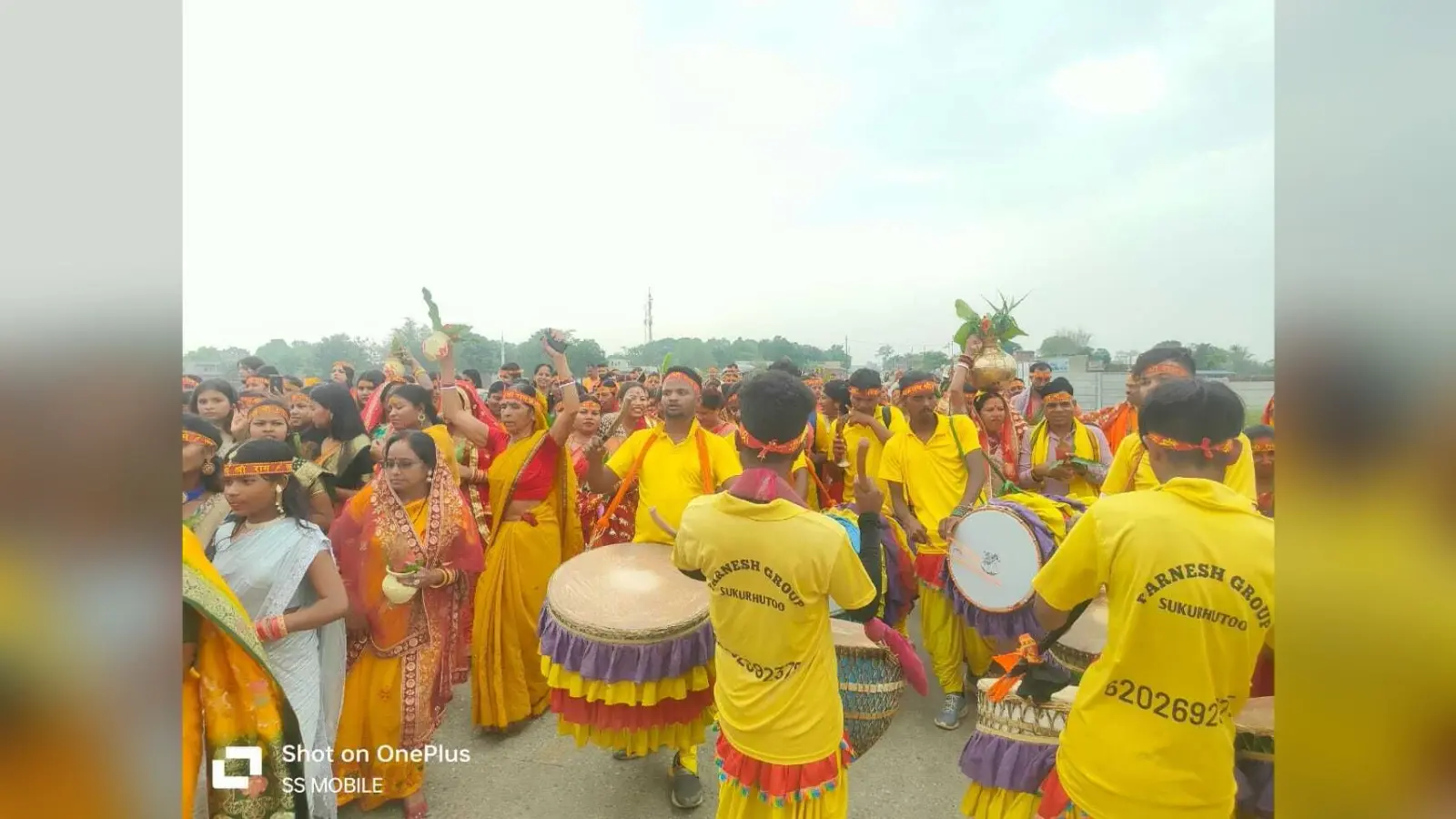 मुरगू में मंदिर की मनी वर्षगांठ, निकली भव्य कलश शोभायात्रा