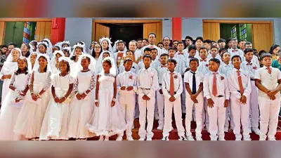 58 बच्चों ने पहला परम प्रसाद ग्रहण किया