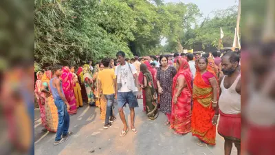 वर्चस्व को लेकर युवक को मारी गोली, एनएच जाम कर किया हंगामा