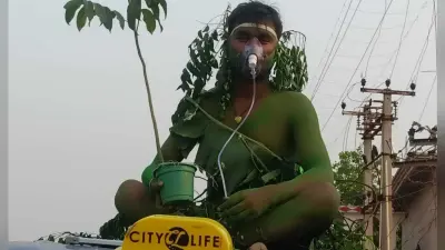पर्यावरण संरक्षण को लेकर आर्यन कुमार लोगों को कर रहे जागरूक