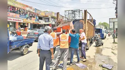 बरियातू रोड और हटिया से हटाया गया अतिक्रमण