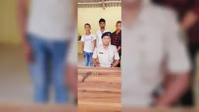 दो बाइक पर सवार तीन युवक कट्टा व कारतूस के साथ गिरफ्तार